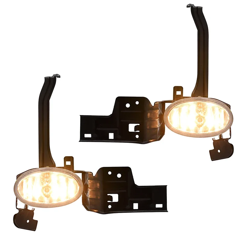 2 قطعة أضواء الضباب الأمامي الأيسر الأيمن واضح عدسة المصد الأمامي مصابيح الضباب النهار تشغيل ضوء لهوندا أكورد 2008 2009 2010 كوبيه