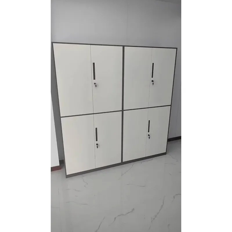High Quality Modern Commercial Office Furniture Steel 2 Swing Doors Metal Filing Cabinet for Hotel School Workshop Warehouse