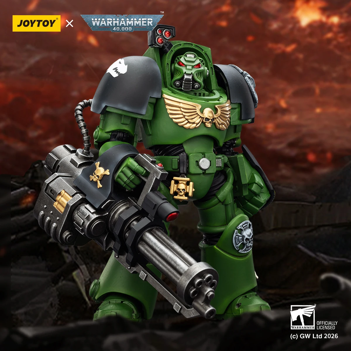 【In stock】Original JOYTOY Warhammer 40K Salamanders Terminator 1/18 Action Figure Toy Collection view 5
