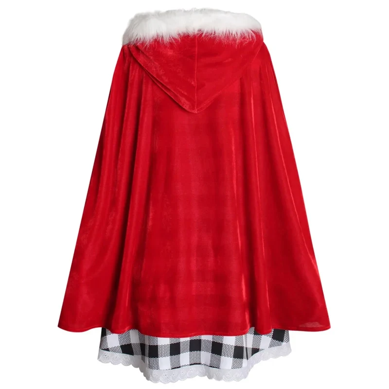 2026 Cindy Lou Who coaplay costume Red Hood jumpsuit dress green braid wig monster cosplay costume Christmas outfit women 66V82 view 3