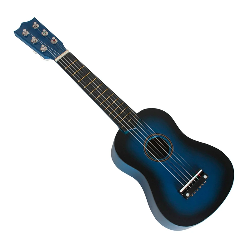 Ukelele Soprano de 21 pulgadas, guitarra Hawaiana de 6 cuerdas, instrumentos musicales para principiantes de música, duradero