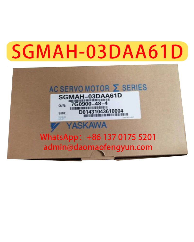 SGMAH-03DAA61D Brand New Servo Motor，Fast shipping，SGMAH 03DAA61D