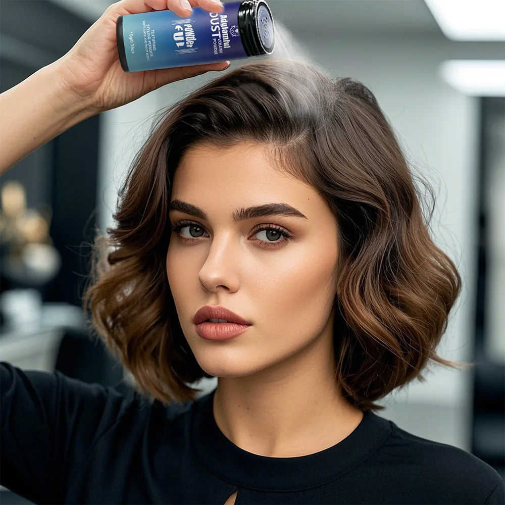 Adglamful 10g Hair Fluffy Powder Oil Control Breathable Lightweight Long Lasting Volume Styling Powder for Natural Look