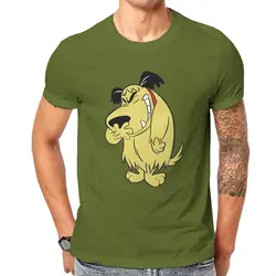 Muttley  T Shirt for Men Cotton Vintage T-Shirt Wacky Races Mutley Cartoon Laughing Dog Tee Shirt Short Sleeve Tops Printed