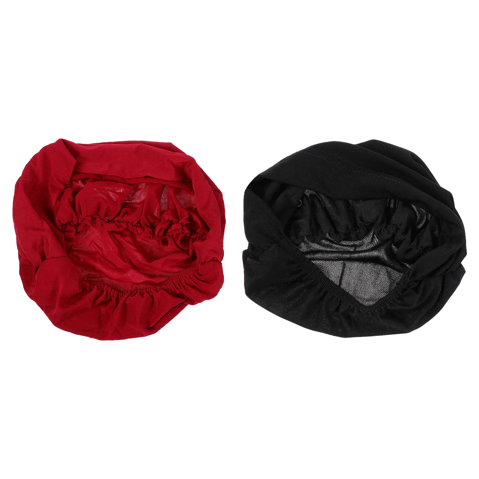 

2pcs Cotton Bonnet Wide Night Sleeping Wrap Salon Night Turban Home Use Muslim Cap Hair Care Women Sleep Hat Headband