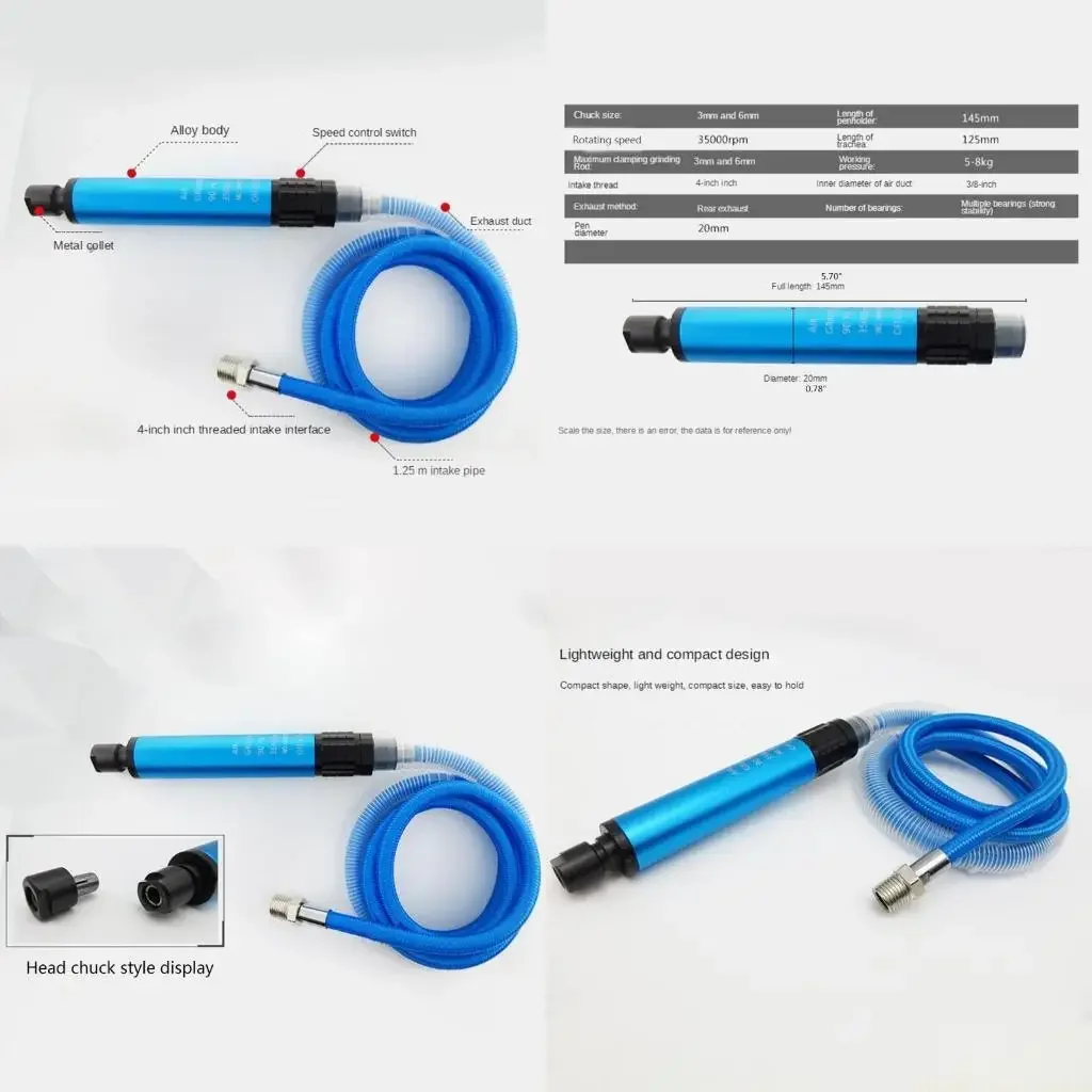 A2BE Pencil Type Die Grinder 35000rmp 5 mm Air-powered Micro Die Grinder Set