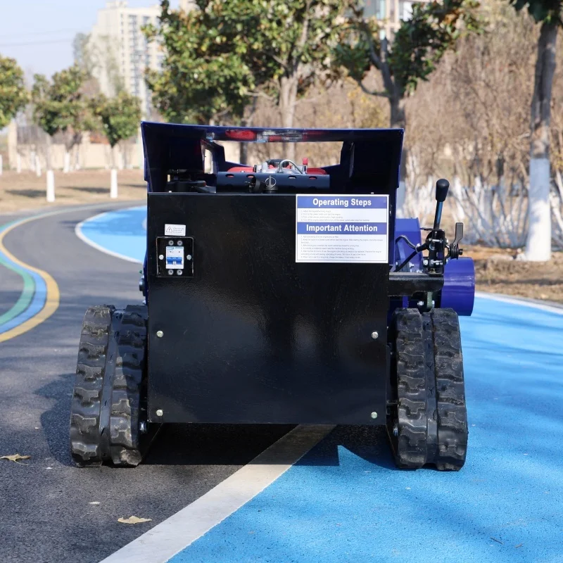Customized Robot Lawn Mower Flail Mower Petrol Remote Control Lawn Mower All Terrain Crawler Machine For Slopes