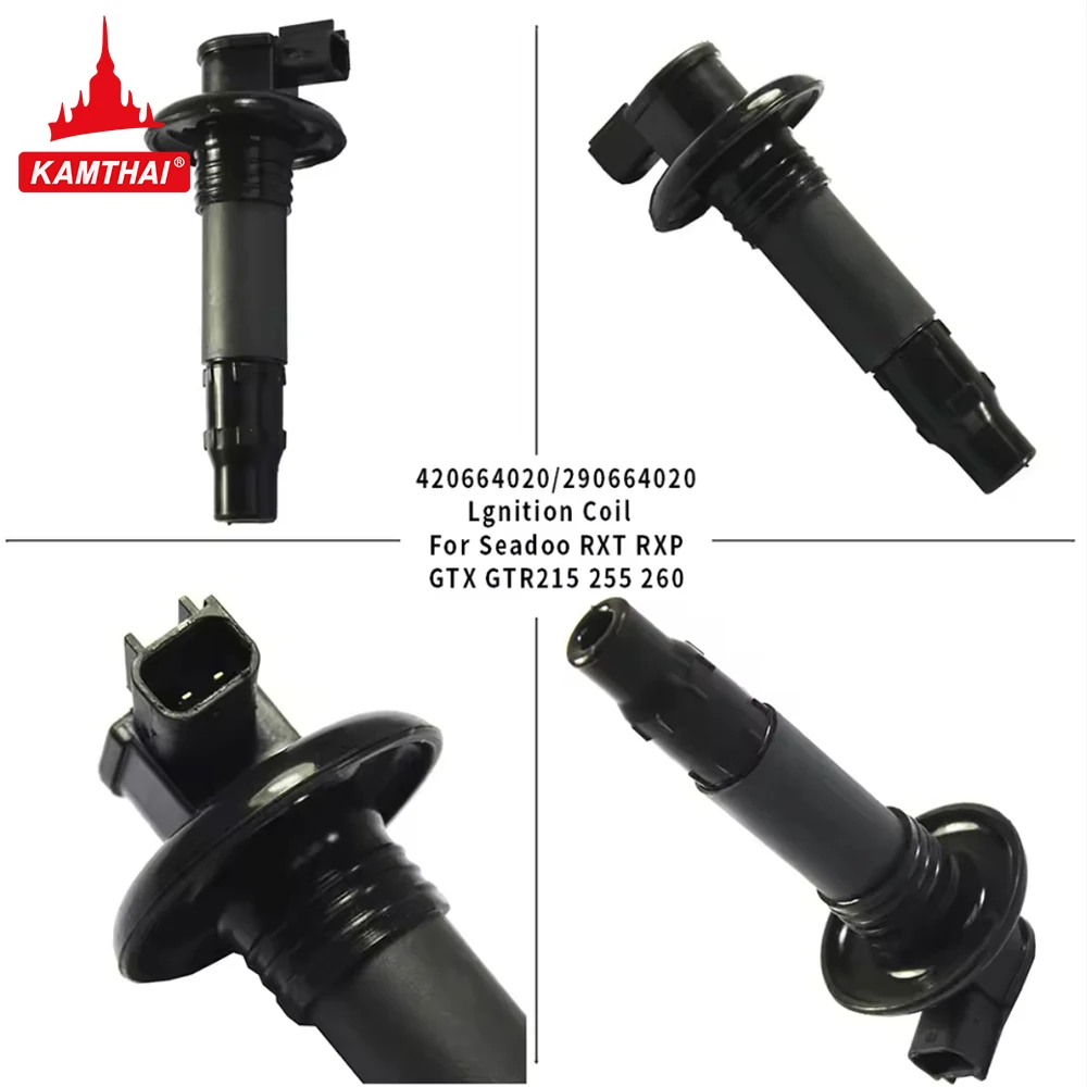 KAMTHAI Ignition Coil Stick For SeaDoo 130 155 185 215 255 260 GTX RXT RXP GTS GTR Wake 4TEC 420664020
