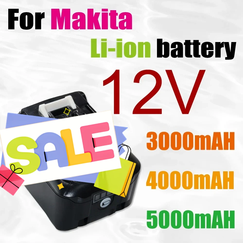 

Литий-ионный аккумулятор для Makita 12 В 197390-1 BL1015 1973901 BL1021B BL1041B BL1015B BL1020B BL1040B 6000 мАч литий-ионный аккумулятор