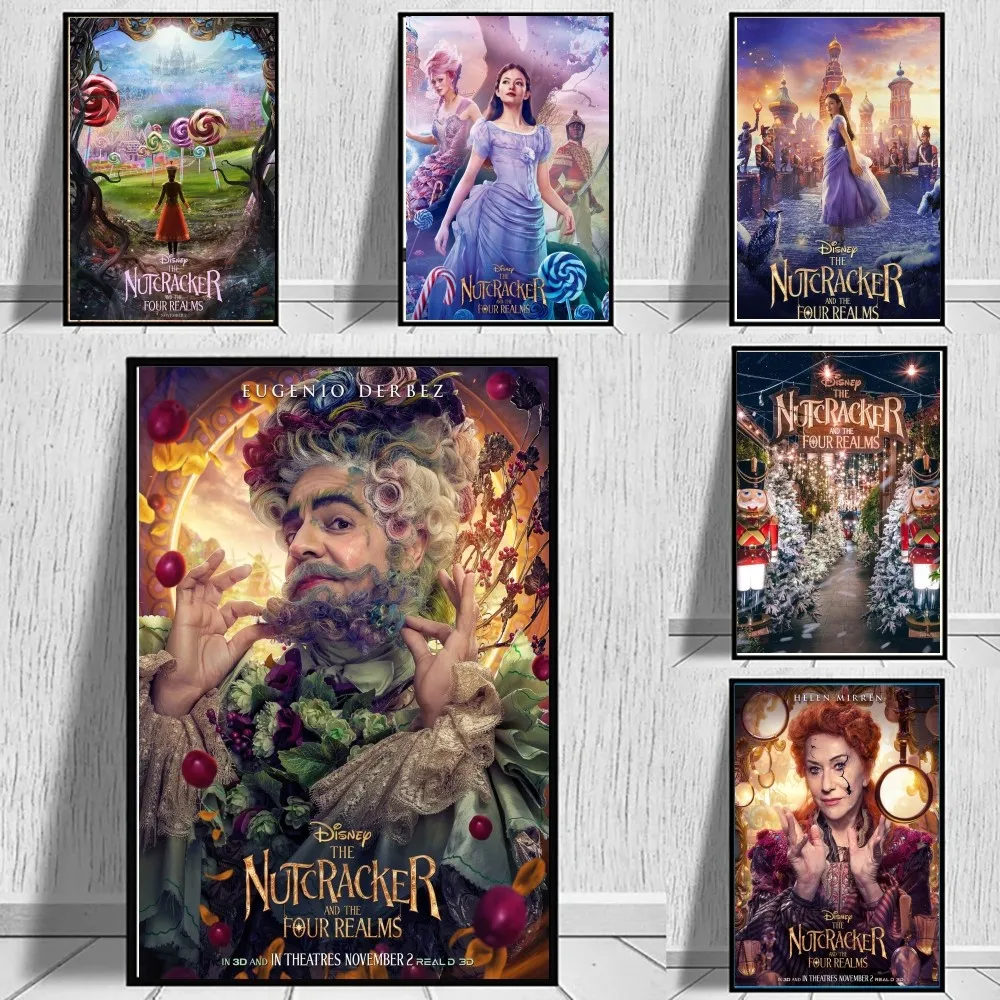 T-The N-Nutcracker and TheF - Four R-Realms Fairy Tale Movie Poster Wall Art Home Decor Room Decor Digital PaintingRestaurant Ki