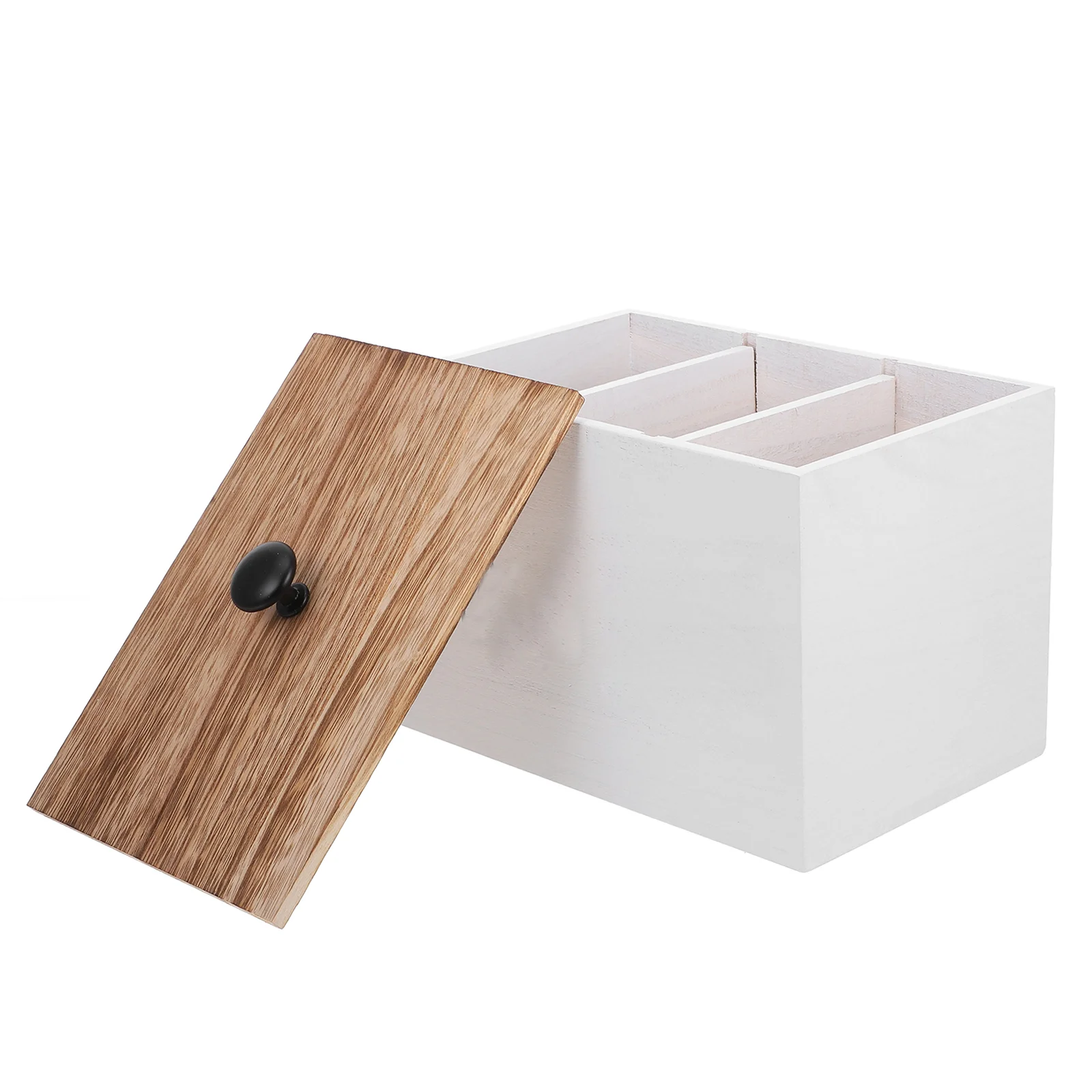

Laundry Room Storage Box Cotton Round Holder Pad Container Tampons Pads