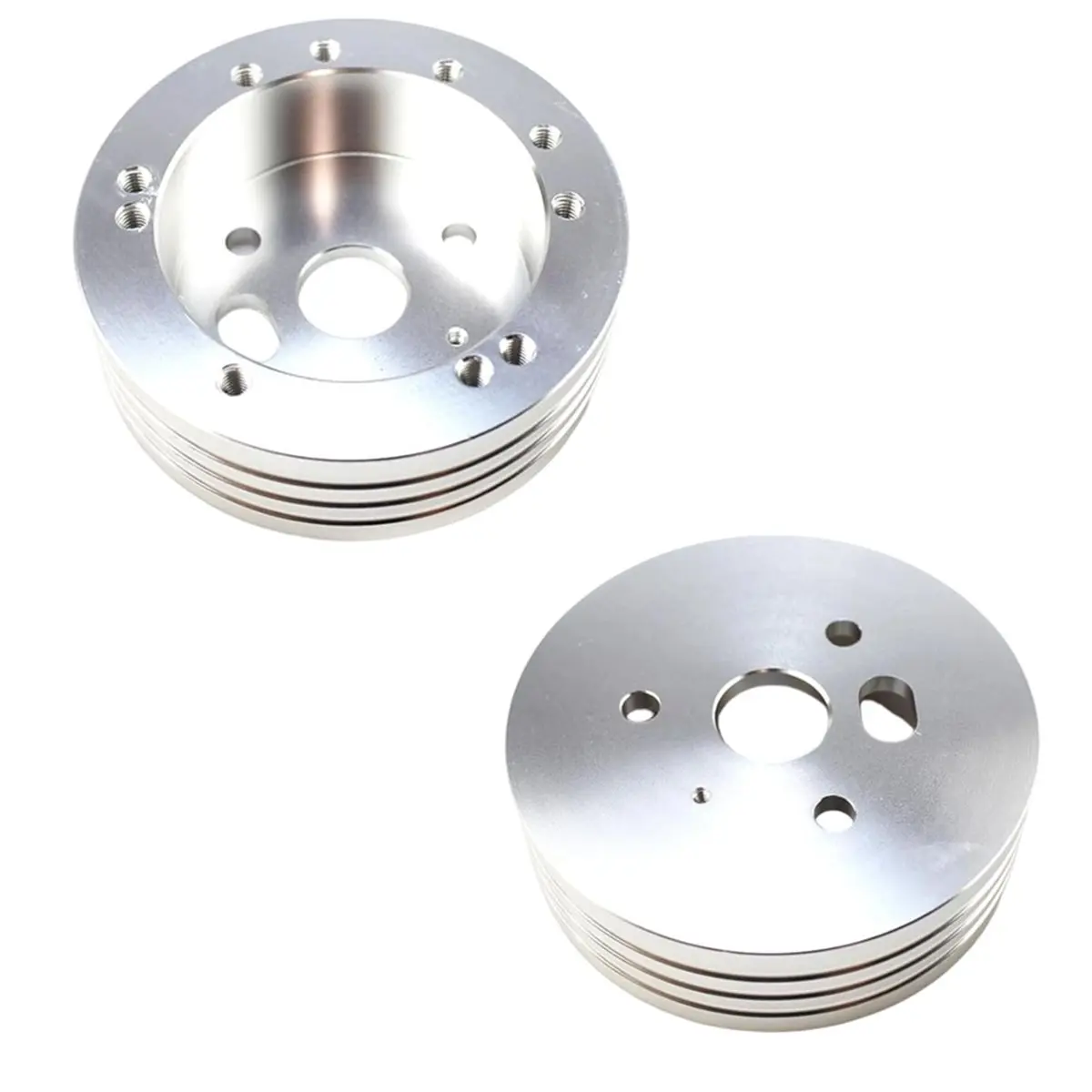N94R 5 & 6 Hole Steering Wheel Hub Adapter Aluminum Steering Wheel Hub Kit Quick Release, Universal Fit