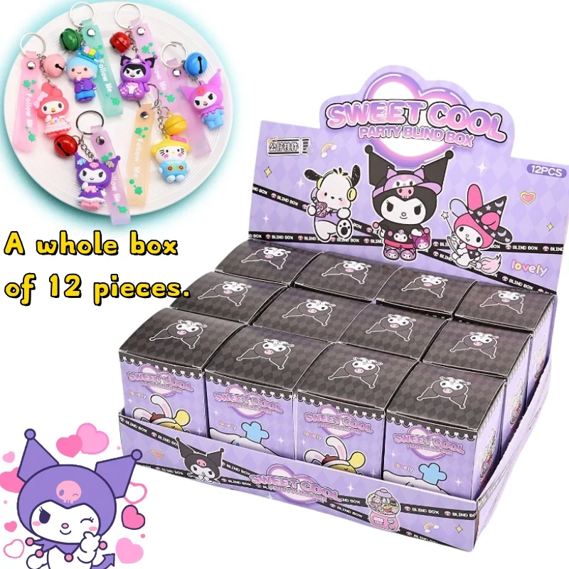 

Sanrio Kuromi слепая коробка творческая личность высокое значение мультяшная трехмерная фигурка брелок кулон детские игрушки подарки