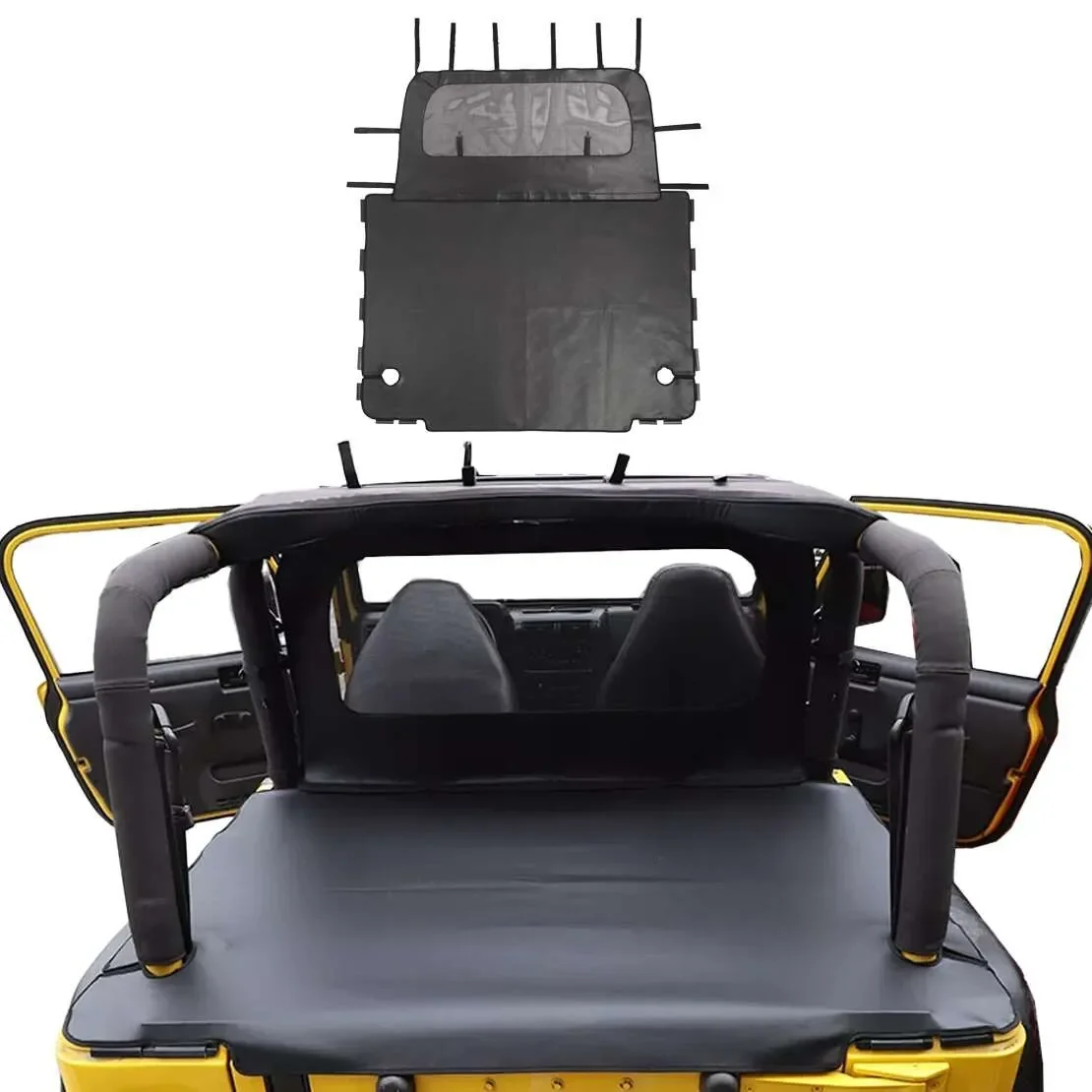 Outdoor Rear Trunk Soft Top Bikini Isolation Cover Fit for Jeep Wrangler TJ 1997 1998 1999 2000 2001 2002 2003 2004 2005 2006