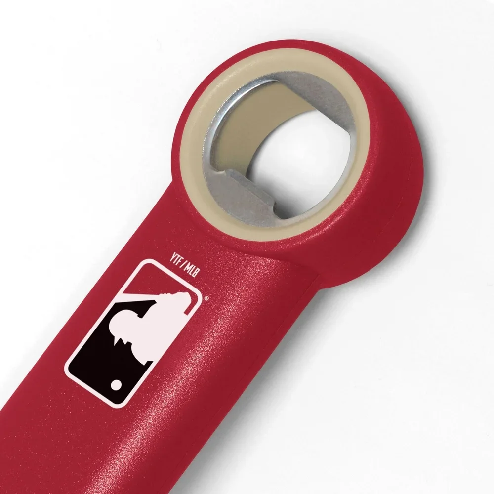 MLB Spirit Sportula مع فتاحة زجاجات، شعار محفور بالليزر من الفولاذ المقاوم للصدأ شديد التحمل، حفلة يومية رائعة للشواء