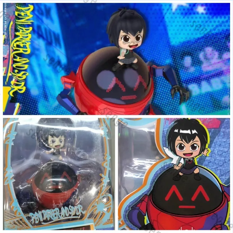 

[Genuine in stock] Hot Toys Cosbaby Spider-Man Parallel Universe Penny Parker SP//dr Spider Mecha Q Version Figure Gift Toy