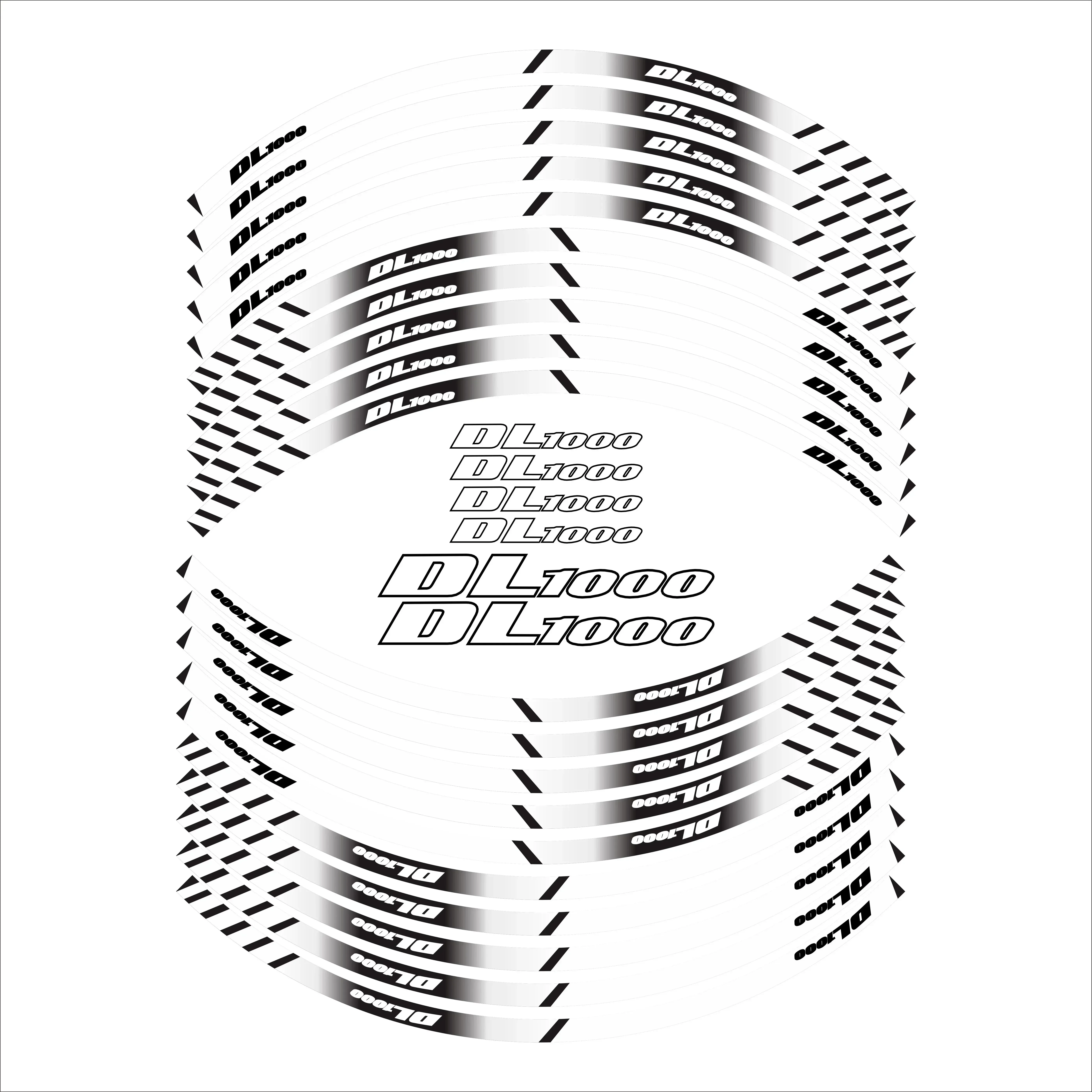 FOR SUZUKI DL1000 Motorcycle Parts Contour Wheel Decoration Decal Sticker - D