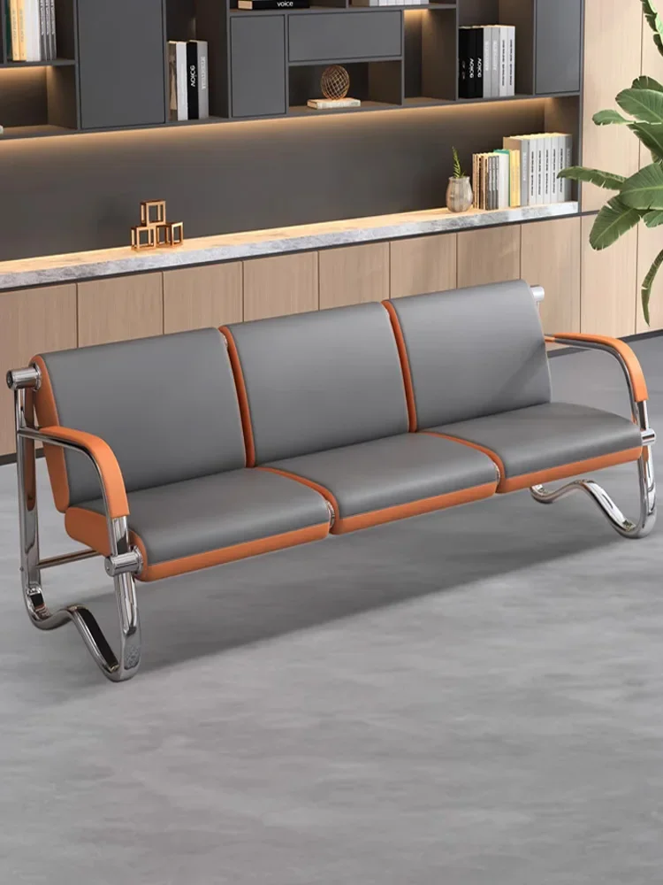 

Chair Waiting Three-person Row Chair Airport Room Row Hospital Area Rest Bench Hall Reception Modern Style