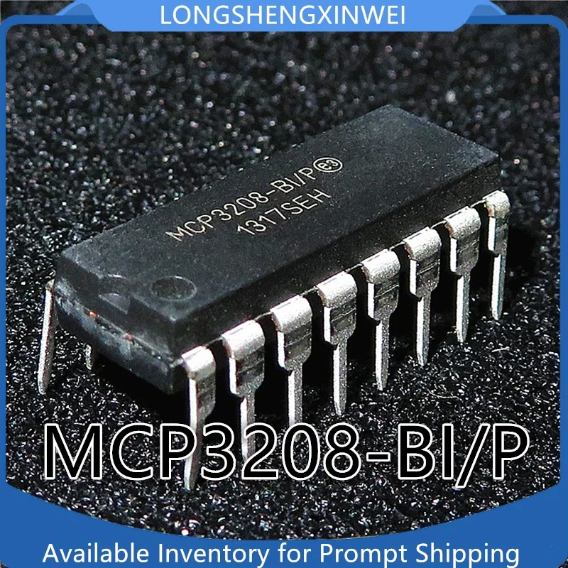1PCS MCP3208-BI/P DIP-16 Inline MCP3208-BI 12-bit Analog To Analog Converter Chip