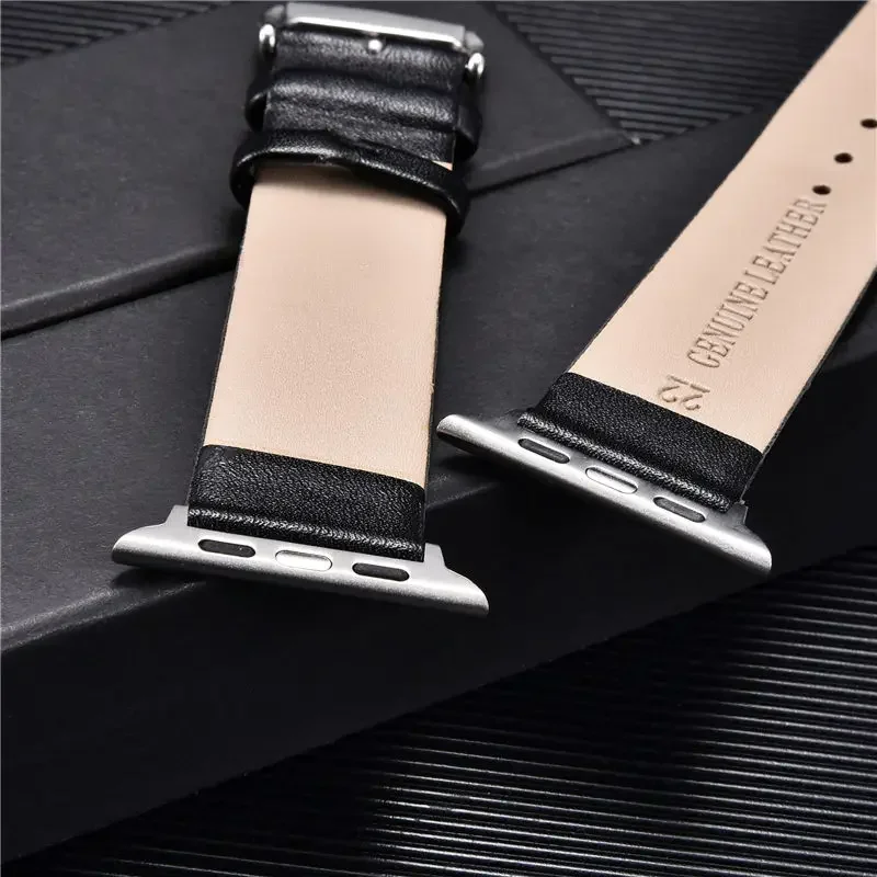 Soft Leather Strap for Apple Watch Band 45mm/41mm 44mm 40mm 49mm 42mm 38mm Watchband Bracelet IWatch Ultra Series 5 3 SE 6 7 8