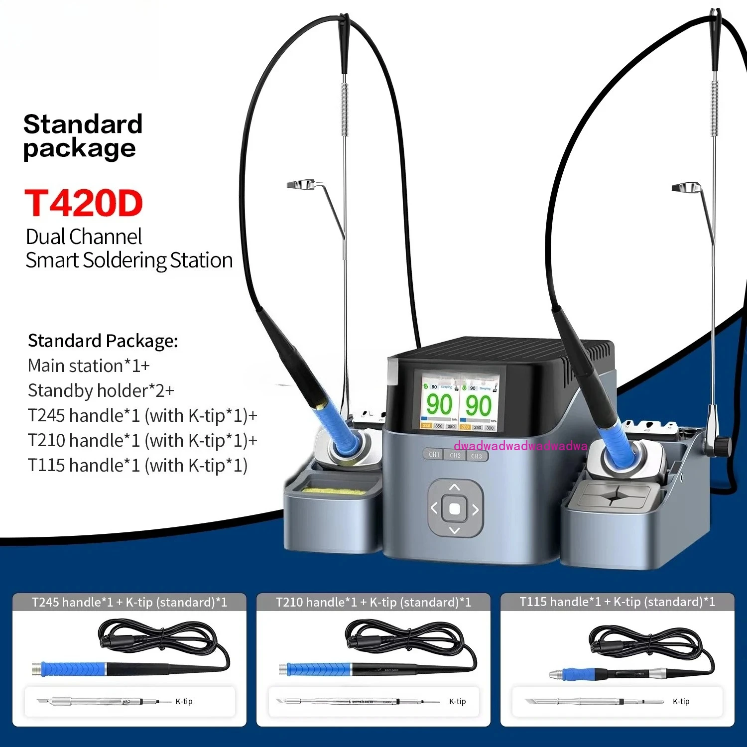 

Dual Port Soldering Station with T245/T210/T115 Compatibility - Essential for Electronic Technicians