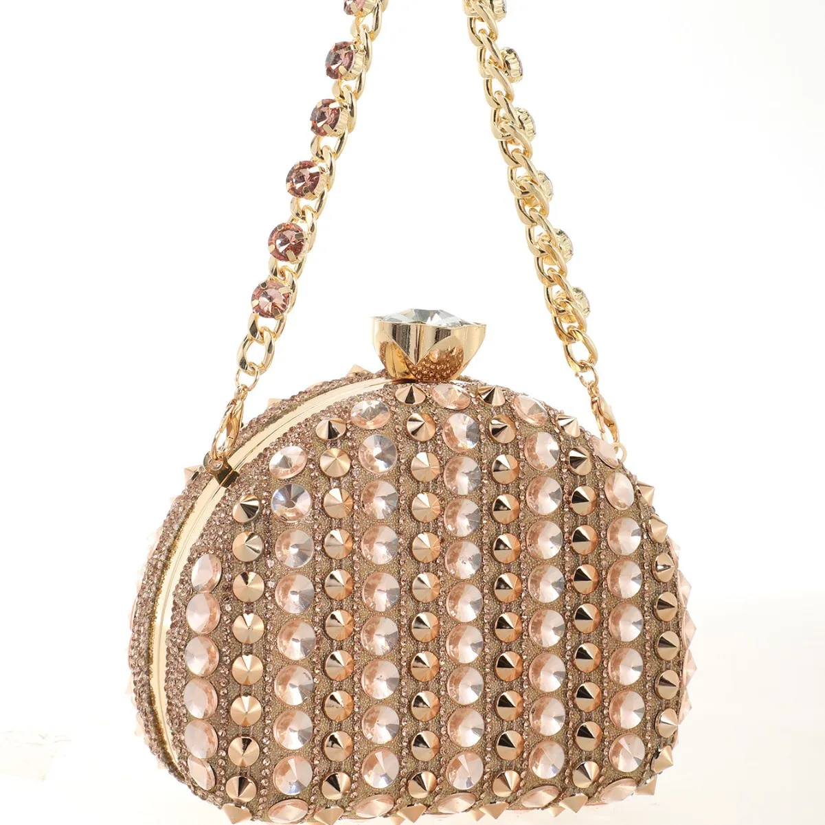 New Women's Diamond-Encrusted Dinner Clutch Bag Suitable for Party Weddings Bridal Evening Bags Messenger Bags Mini Bags