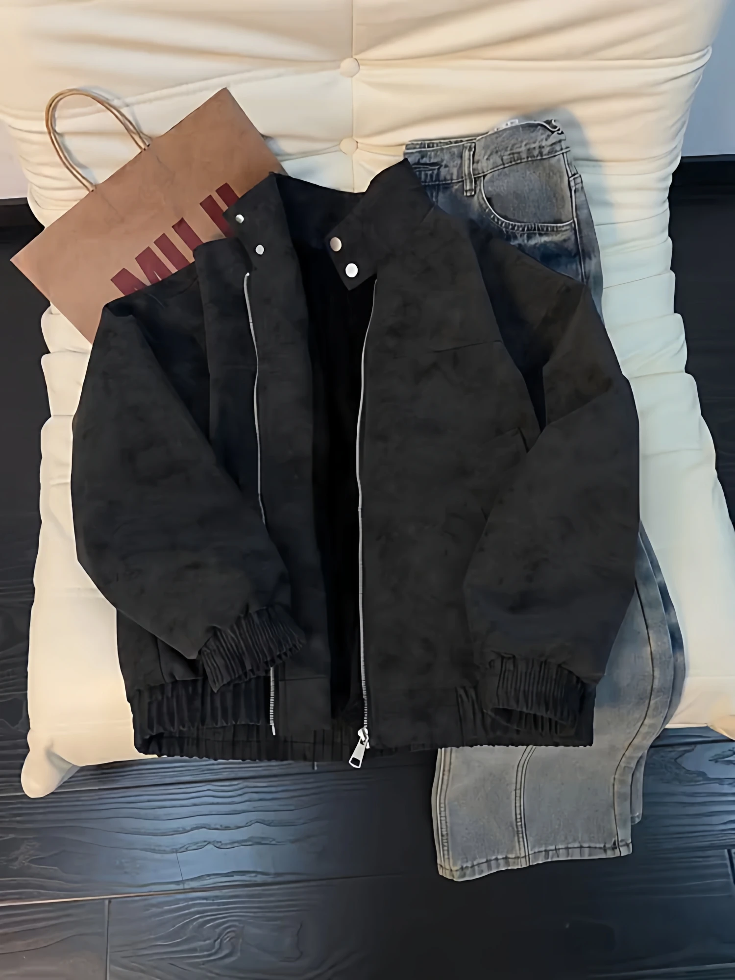 

Мужская зимняя куртка Cleanfit из утолщенного флиса, черная, из искусственной кожи, хлопковая, теплая, молодежная, прямого кроя, удлиненная