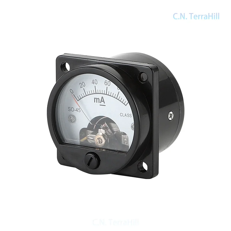Round Diesel Generator AC Voltmeter Pointer Gauge SO-45 DC Milliammeter 0-100A 0-500V