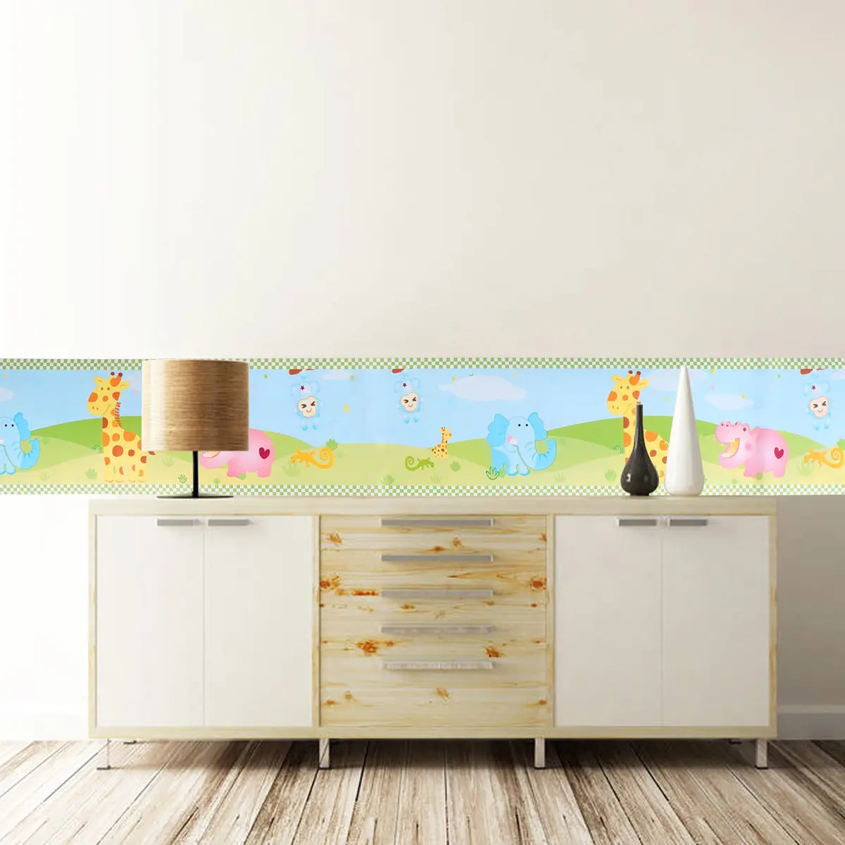 Home Garden Decor Room Decal Background Wall Stickers Baseboard Ocean Theme Decals - view 2