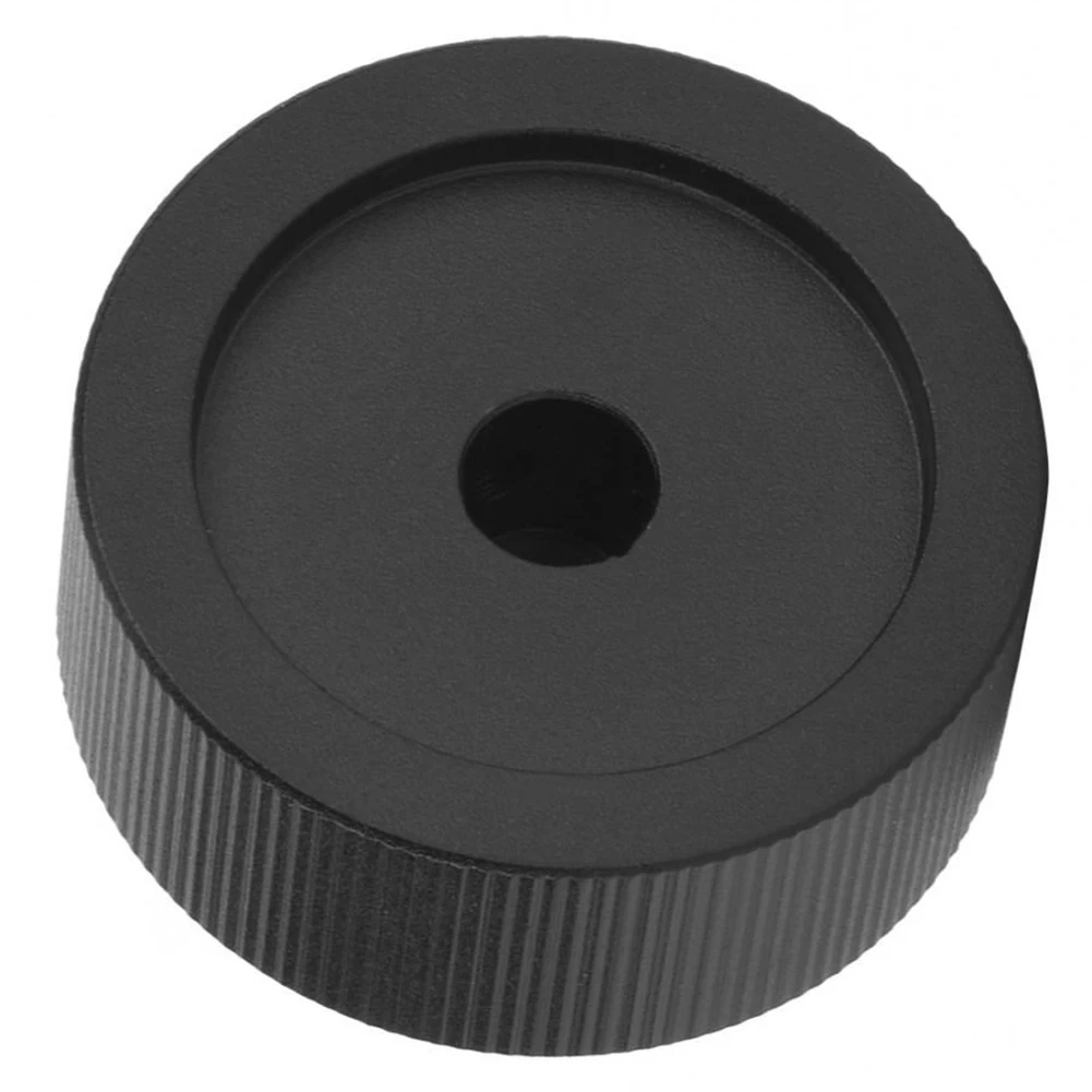 Aluminum Knob Volume Control Knob 32mm Diameter Anti-slip Texture Black For 6mm Potentiometer Frosted 13mm Height