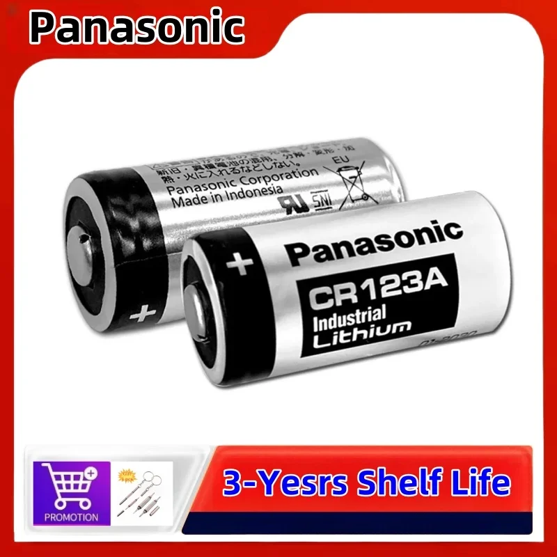 Original Panasonic 123 Lithium 3V Arlo Camera Battery CR123A CR17345 DL123A EL123A 123A