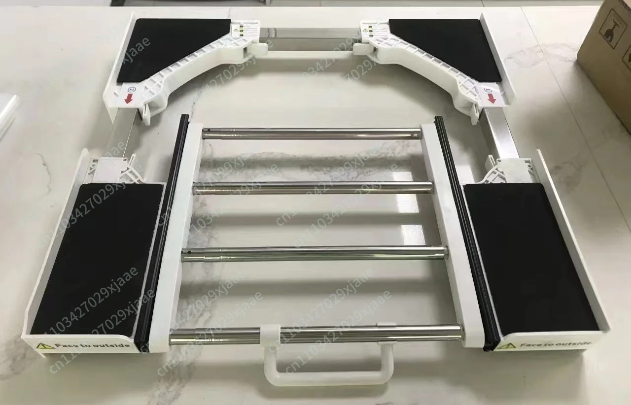 Washer Dryer Stacking Kit Connecting Bracket Stackable Base Universal Pull-out Bracket with Strapping Rope