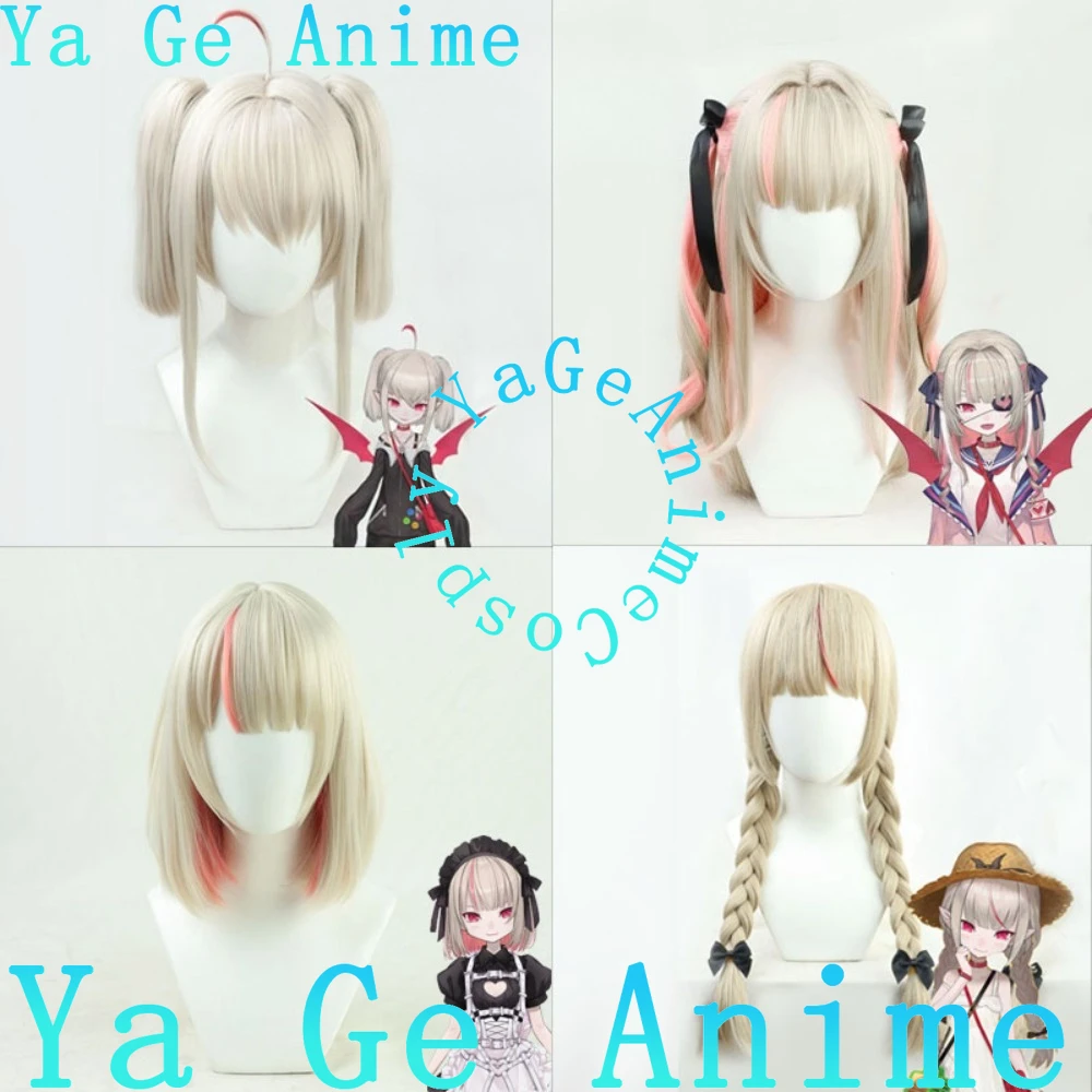 

Hololive Virtual Streamer Good Woman Lilim Of The Demon World Косплей Парик Аниме Хэллоуин Карнавал Вечеринка Синтетические волосы