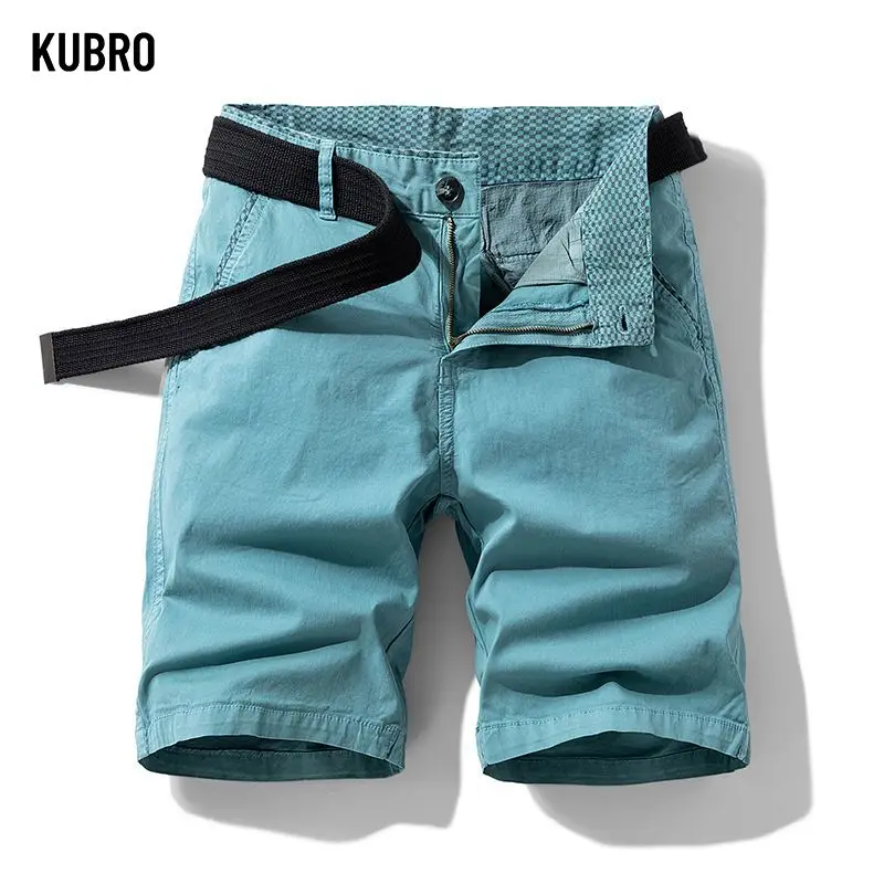 Men Summer Cotton Cargo Shorts with Belt Mens Classic Casual Multi-pocket Tactical Shorts Pants Vintage Youth Jogger Shotr Pants