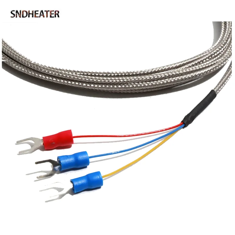 SNDHEATER PT100 4 роликовых колеса, термопара, зонд, форма ручки, скользящий датчик температуры, провод 175 мм, 1,3 м, 3 U-образный разъем