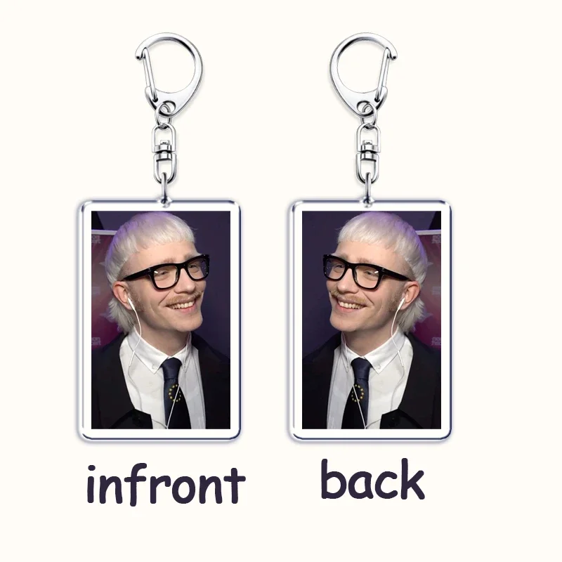 Popular Singer Joost Klein Keychains Eurovision Europapa Keyring for Accessories Bag Pendant Key Chain Jewelry Fans Lover Gift