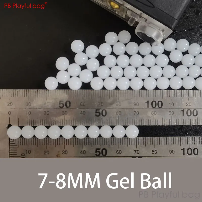 Playful bag 7-8MM Toy Bullet For Gel ball Gun Toughened Weighted Milky white Water absorbing ball CS Game Toy accessory QJ68