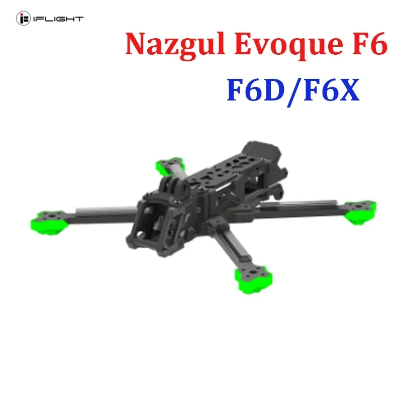 iFlight Nazgul Evoque F6 V2 Frame Kit 6inch F6D/F6X HD/Analog（Squashed-X / DeadCat） with 6mm arm for FPV parts