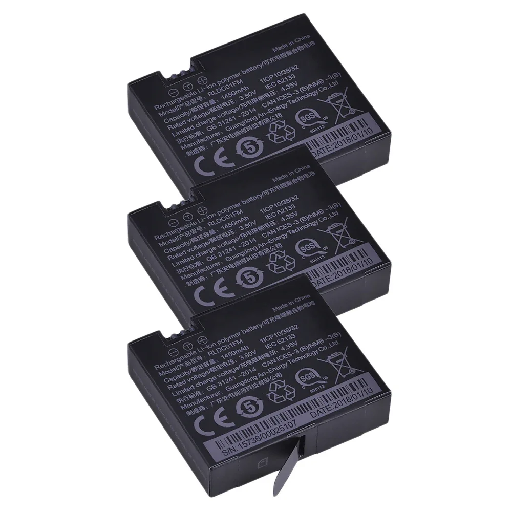 3 batteries