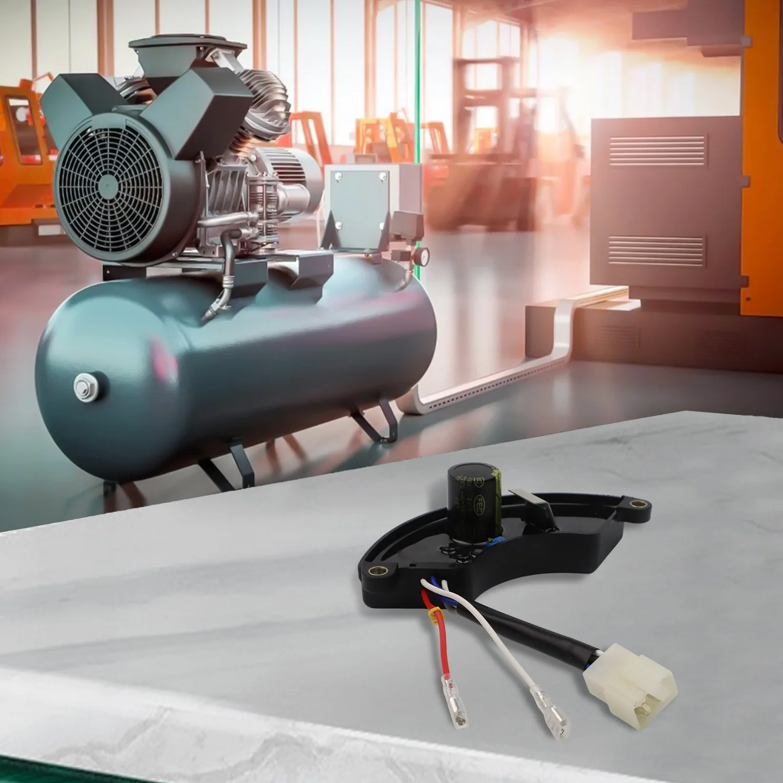 4kW To 10kW Automatic Voltage Regulator ABS Material Adjustable Voltage Output 6 Wire Connection Voltage Regulator Part