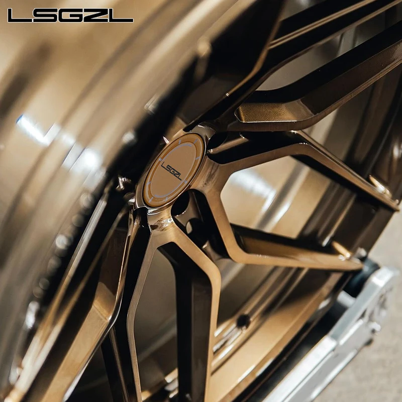 

LSGZL Forged Monoblock Brush Bronze Custom Alloy for BMW Feerrari audi 5x120 5x130 5x114.3 Concave 16-26 Inch Car Wheel Rim