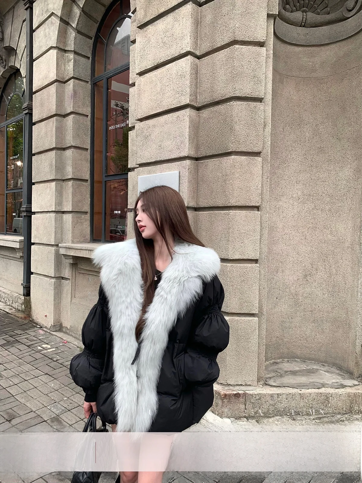 

YOLI Черная женская зимняя универсальная теплая куртка с воротником, повседневная верхняя одежда, 50% пухового наполнителя, короткая длина