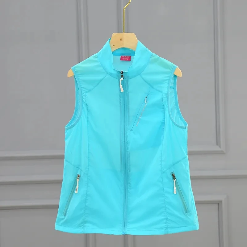 Summer Outdoor Tourism Mountaineering Quick Drying Vest Women\'s Vest Coat Lightweight Breathable Elastic Sunscreen clothing