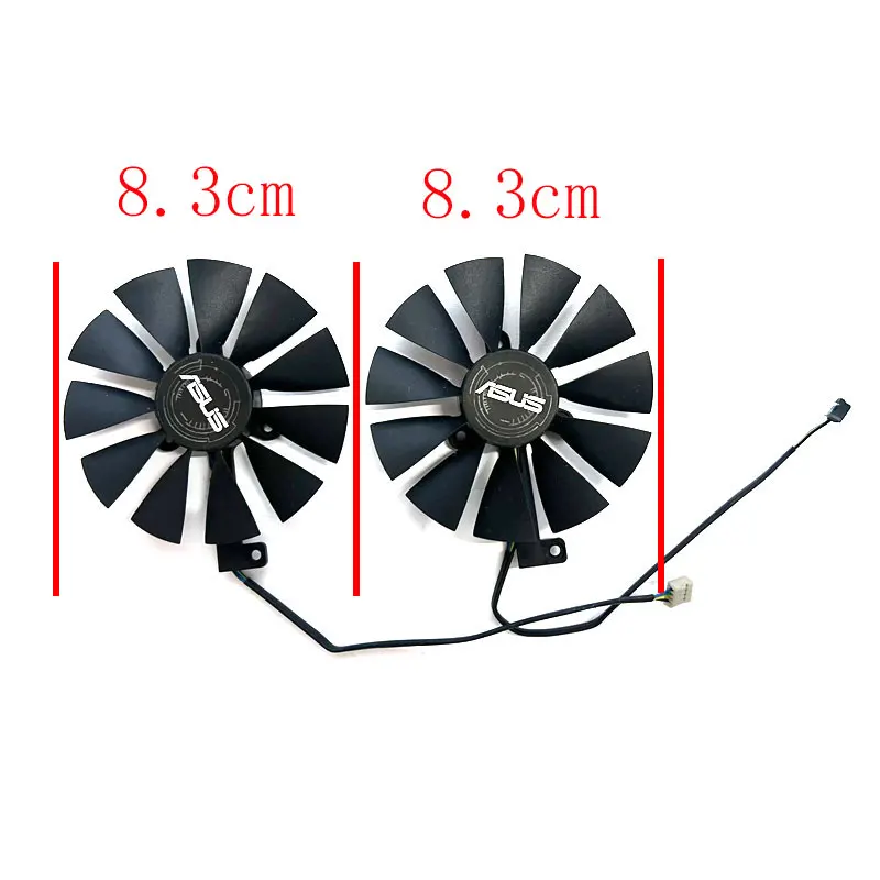 83MM New For ASUS GeForce RTX2060 2070 2080 8GB DUAL OC Graphics Card Replacement Fan FDC10U12S9-C T129215SU