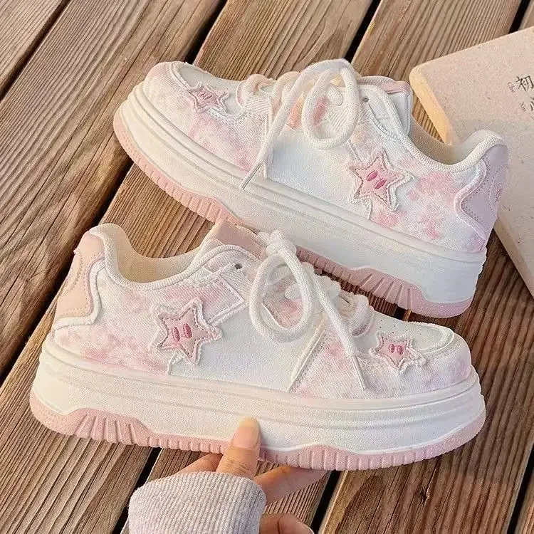 2025 Autumn New Girls Sports Shoes Breathable Sweet Kids Casual Shoes Princess Style Children Running Shoes Soft Bottom Comfort