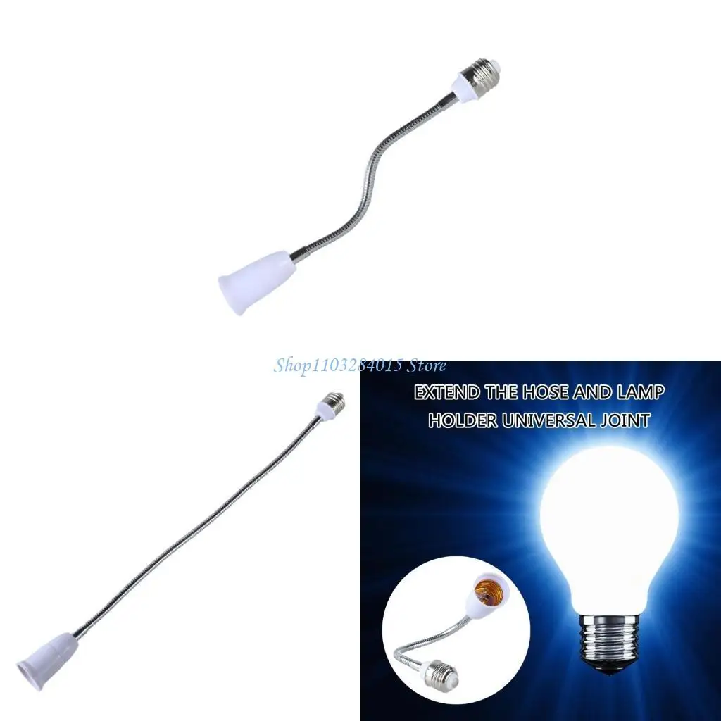 

R6FF E27 to E27 LED Fan Light Compatible Extender Flexible 360Rotation Extension