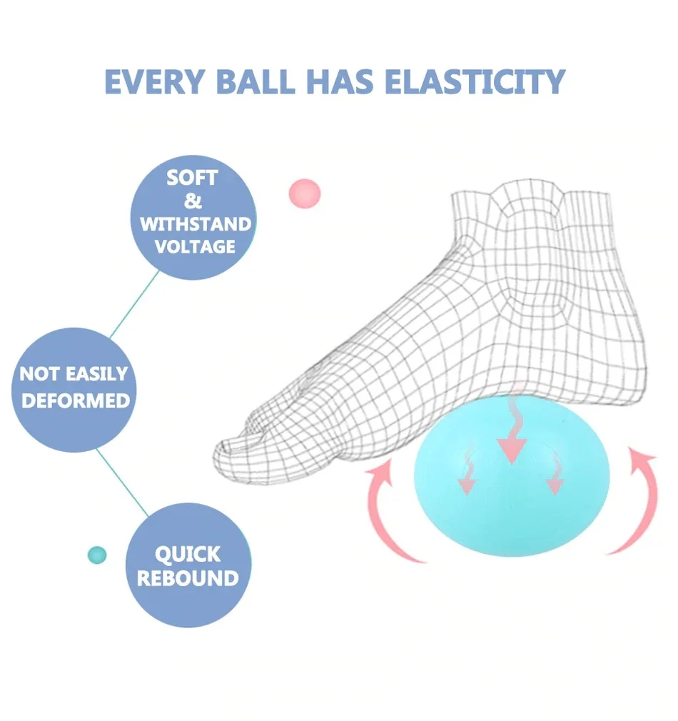 Palla colorata diametro 5,5 cm materiale giocattolo palla oceanica piscina di palline ecologica giocattolo palla tenda per bambini