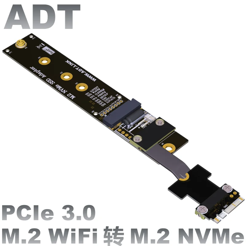 M.2 key A.E to M.2 Key M signal cable PCIe3.0x1 gen3 8G/bps port Conversion extension cable The M2 card is supported R54SF