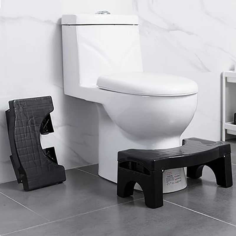 Bathroom Toilet Stool,Collapsible Toilet Squatty Step Stool With Anti-slip Surface for Adult Squat Seat Toilet Foot Stool