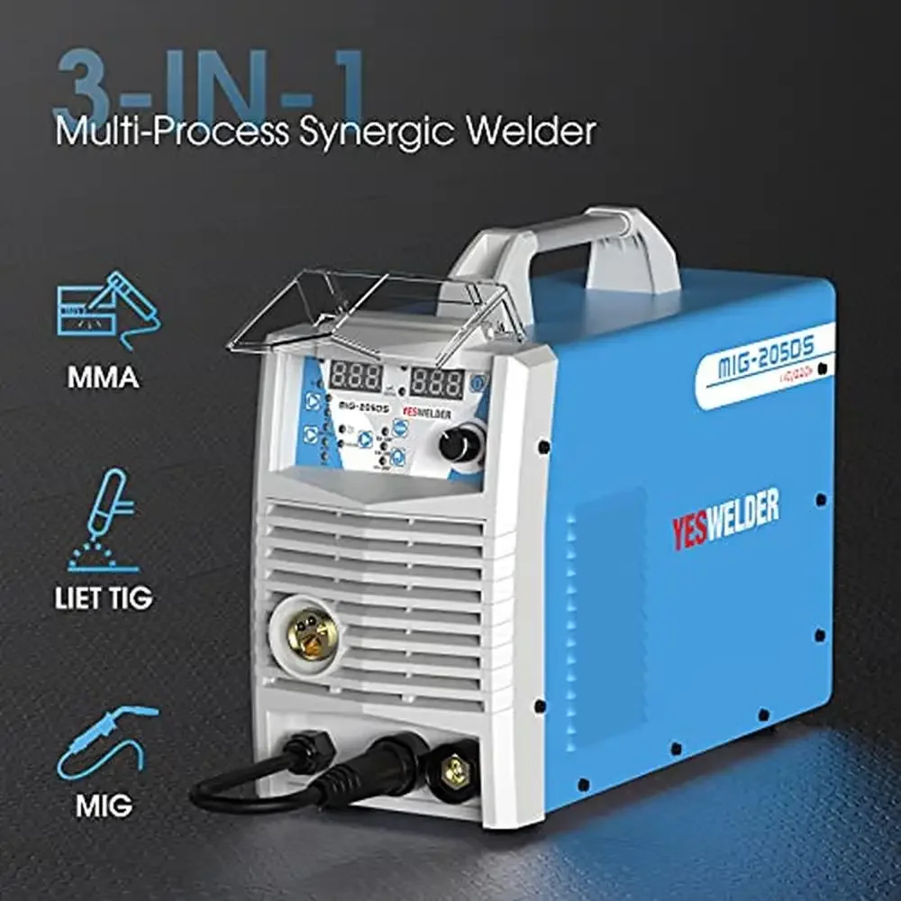 Multi-Function 200Amp Dual Voltage MIG Welder Gas/Gasless MIG/Lift TIG/ARC 4 in 1 Welding Machine